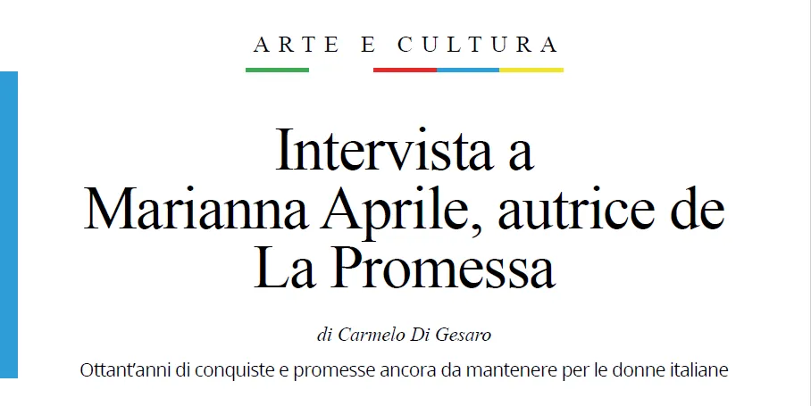 Sul numero 11 del  Corriere dei Ciechi l'intervista a Marianna Aprile: " I diritti sono una promessa da custodire ogni giorno"